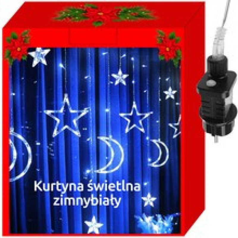Звезда, луна 138 LED студено бяло ISO 11330