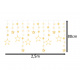 Aga LED светлина висулка звезди 2,5 м 138 LED топло бяло