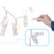 LED осветление за фотография 1,5 м 10LED топло бяло