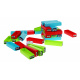 Мини аркадна игра Jenga за деца 3+ Подреждане на кули + 30 цветни кубчета + кубчета