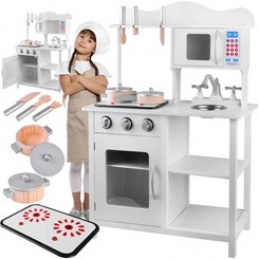 Дървена кухня за деца ZA4127 Бяла