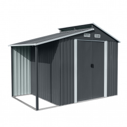 Aga Градинска къща 173x300x222 см Тъмно сив