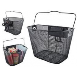 Кошница за кормило с щипка Черно ISO 2355