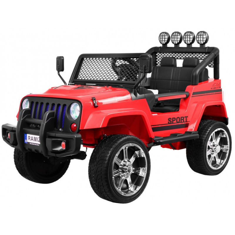 Офроуд автомобил Raptor Drifter Red + Дистанционно управление + Задвижване 4х4 + Място за съхранение + Бавен старт + MP3 LED