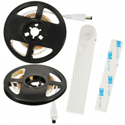 USB детектор за движение с батерия LED лента 1M студено бяла