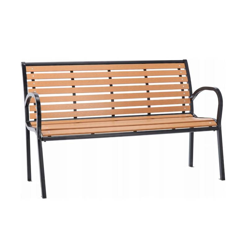 Aga Градинска пейка 125x60x80 см Кафява