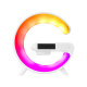 Aga RGB LED лампа 5в1 с безжично зарядно Бяла