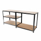 Linder Exclusiv Метална етажерка 180x90x40 cm 5 рафта Черно
