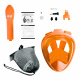 Aga Детска маска за гмуркане с цяло лице XS Orange