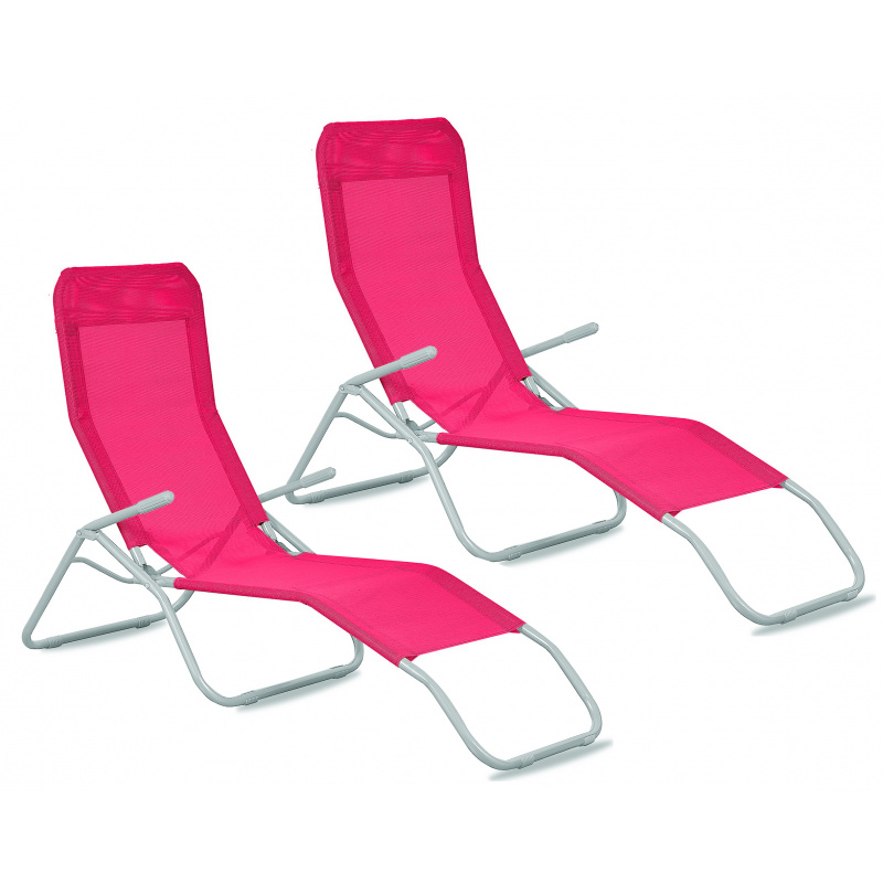 Aga 2x Градински шезлонг SIESTA Pink