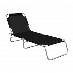Linder Exclusiv Градински регулируем шезлонг Черен 6DAZ630 - II. КАЧЕСТВО