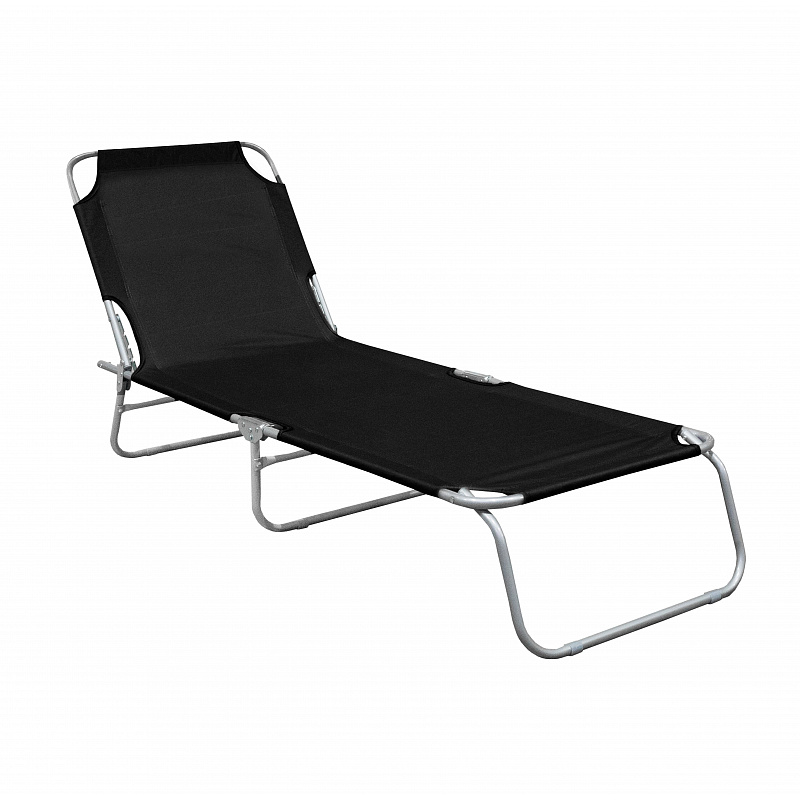Linder Exclusiv Градински регулируем шезлонг Черен 6DAZ630 - II. КАЧЕСТВО