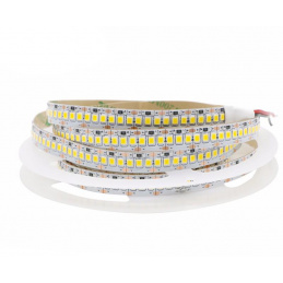 LED лента - SMD 2835 - 120W - 24W/m - IP20 - 12V - 5m - топло бяло