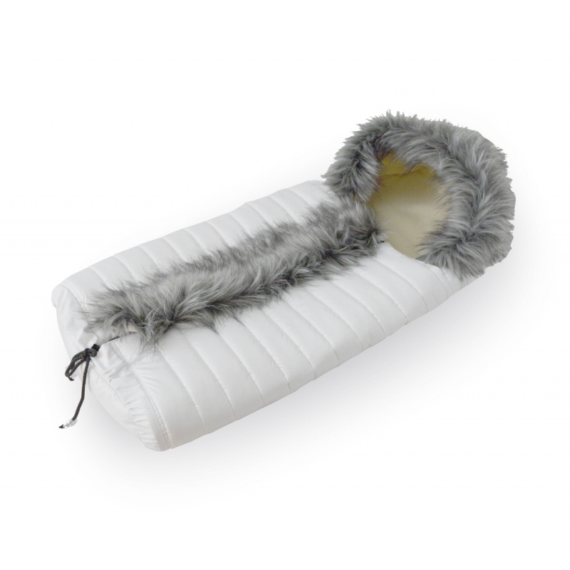 Aga Fusak Combi Luka с кожено палто Бял