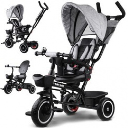 Детска количка за три колела Tiny Bike 3in1 с навес SP0650 Grey