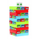 Мини аркадна игра Jenga за деца 3+ Подреждане на кули + 30 цветни кубчета + кубчета