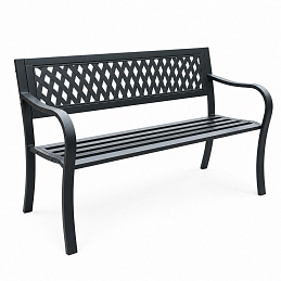 Aga Метална градинска пейка 125x53 x77 см