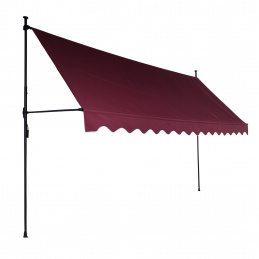 Aga Телескопичен сенник 350x120 см Виненочервен
