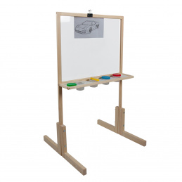 Aga4Kids Детска бяла дъска с безопасно стъкло S3