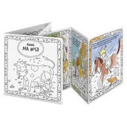 Книга за оцветяване MONUMI - Ден в страната 5+