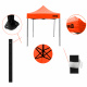 Aga Продаващ щанд без страници 2x2 м Оранжев
