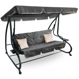 Aga Градинска люлка 2в1 GRANDLUX XXL Тъмно сива