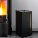 Aga Контейнер за пелети 36x36x52 см Черен