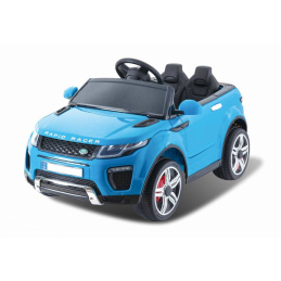 Електрическа кола Rapid Racer за деца Blue + дистанционно управление + бавен старт + EVA + MP3 LED