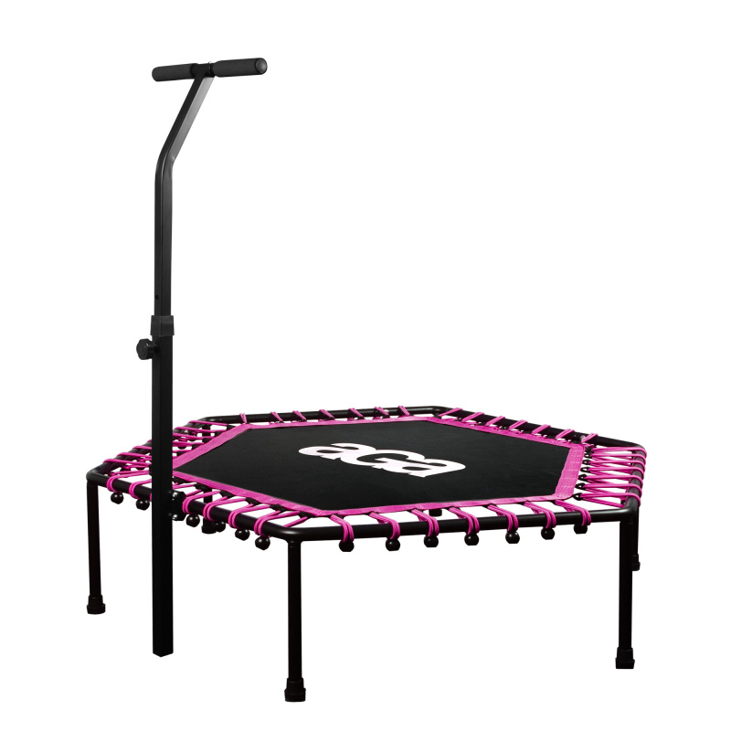 Aga FITNESS Батут 130 см Розов + дръжка