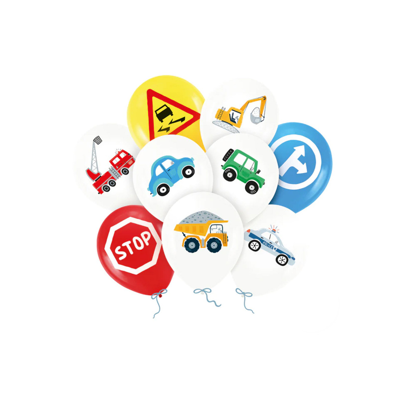 Aga4Kids Латексови балони за коли 30 см 9 бр