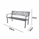 Градинска пейка Aga Kovová 125x53x77 см