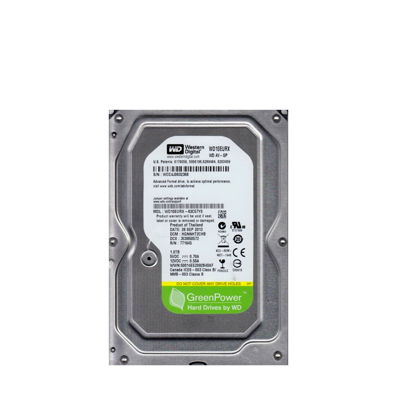 WD твърд диск WD10EURX 1TB 64MB