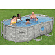 BESTWAY Power Steel Swim Vista басейн с прозорец 427x250x100 14x8FT 7in1