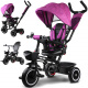 Детска количка за три колела Tiny Bike 3в1 с навес SP0650 Violet