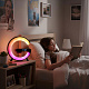 Aga RGB LED лампа 5в1 с безжично зарядно Черна