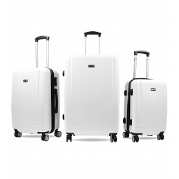 Aga Travel Комплект пътнически куфар MR4656 White