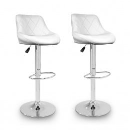 Aga 2x Бар стол Бял