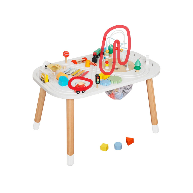 Aga4Kids Детска маса Монтесори с активности и влакче 2DZ249 - II. КАЧЕСТВО