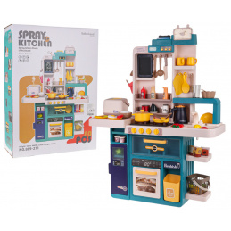 Кухня Кухненски Бокс с Функция Светлини, Звук и Вода 80ел. Синя