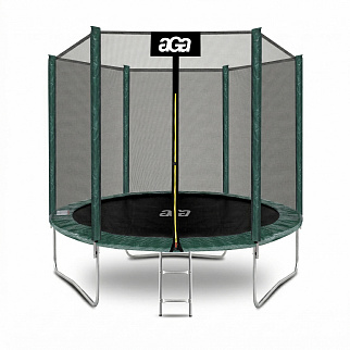 Aga SPORT TOP Батут 250 см Тъмнозелен + защитна мрежа + стълба