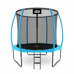 Aga SPORT EXCLUSIVE Батут 250 см Светлосин + предпазна мрежа + стълба