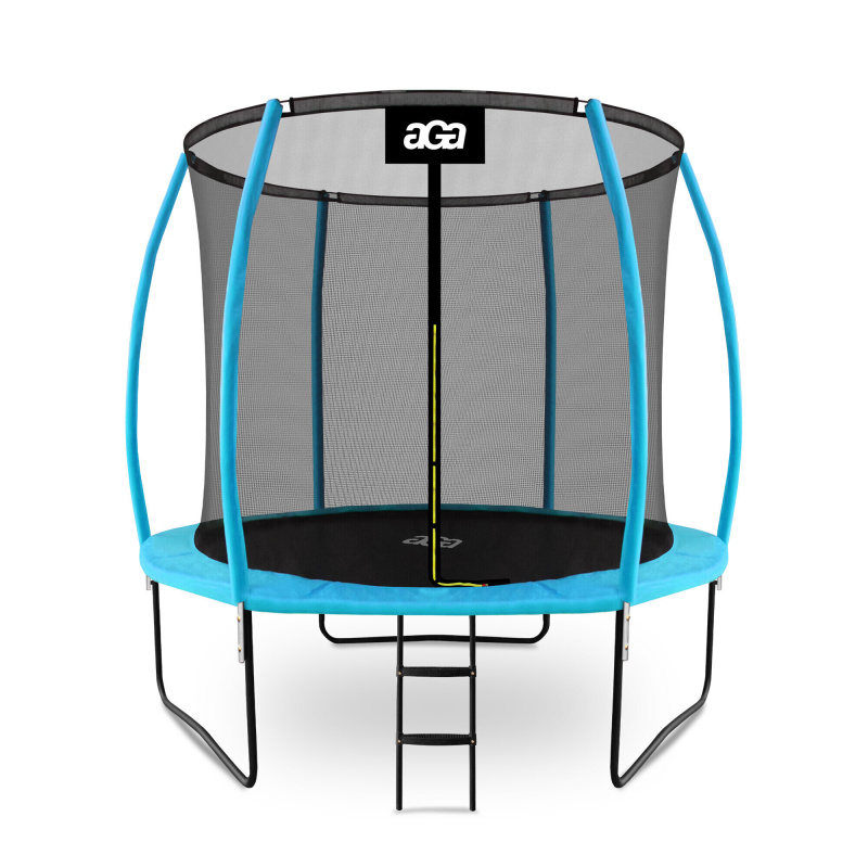 Aga SPORT EXCLUSIVE Батут 250 см Светлосин + предпазна мрежа + стълба