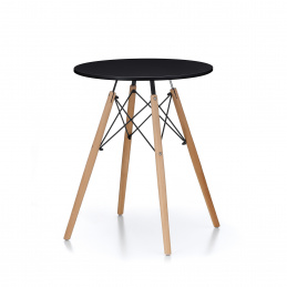 Маса за хранене Aga 60 см Черна