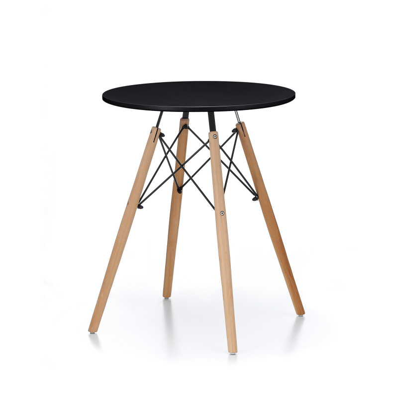 Маса за хранене Aga 60 см Черна