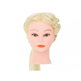 Ага Фризьорска глава - обучение - изкуствени руси коси