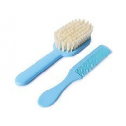 Бебешка четка и гребен за коса 0m+ POUPY Blue Бебешка четка и гребен за коса 0m+ POUPY Blue
