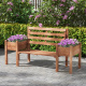 Aga Градинска пейка с кашпи 184x59x95 см
