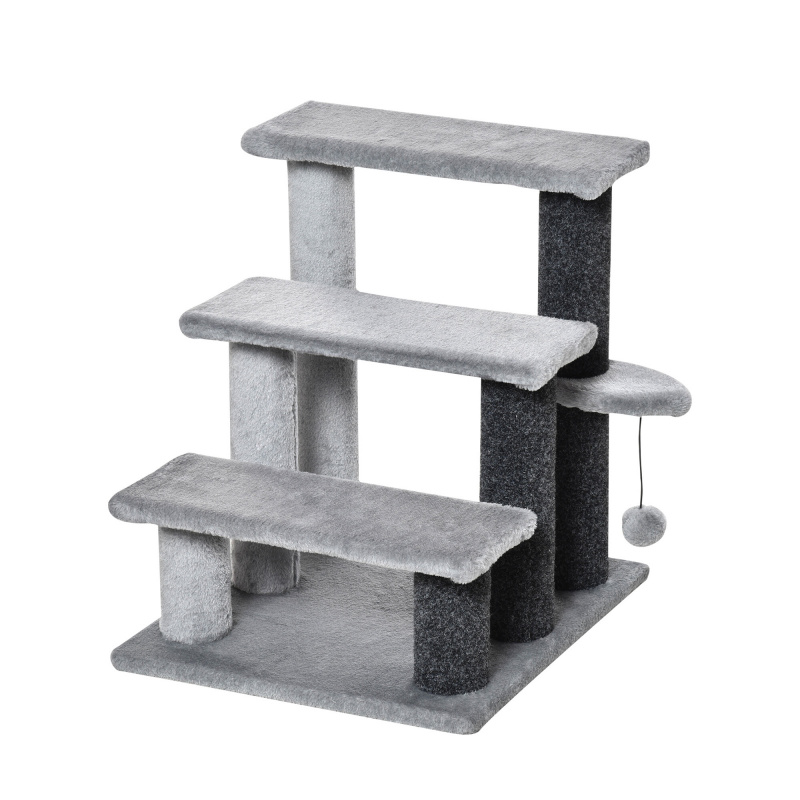 Aga Стълби за котки 48x40x45 см Сиви