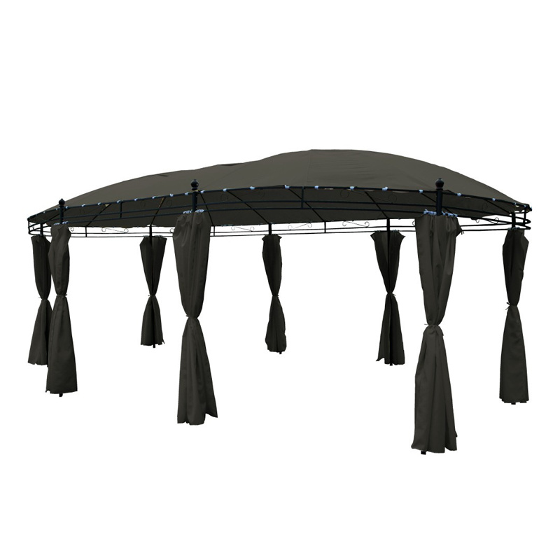 Aga Garden беседка PAVILON OVAL MC3631 Dark Grey