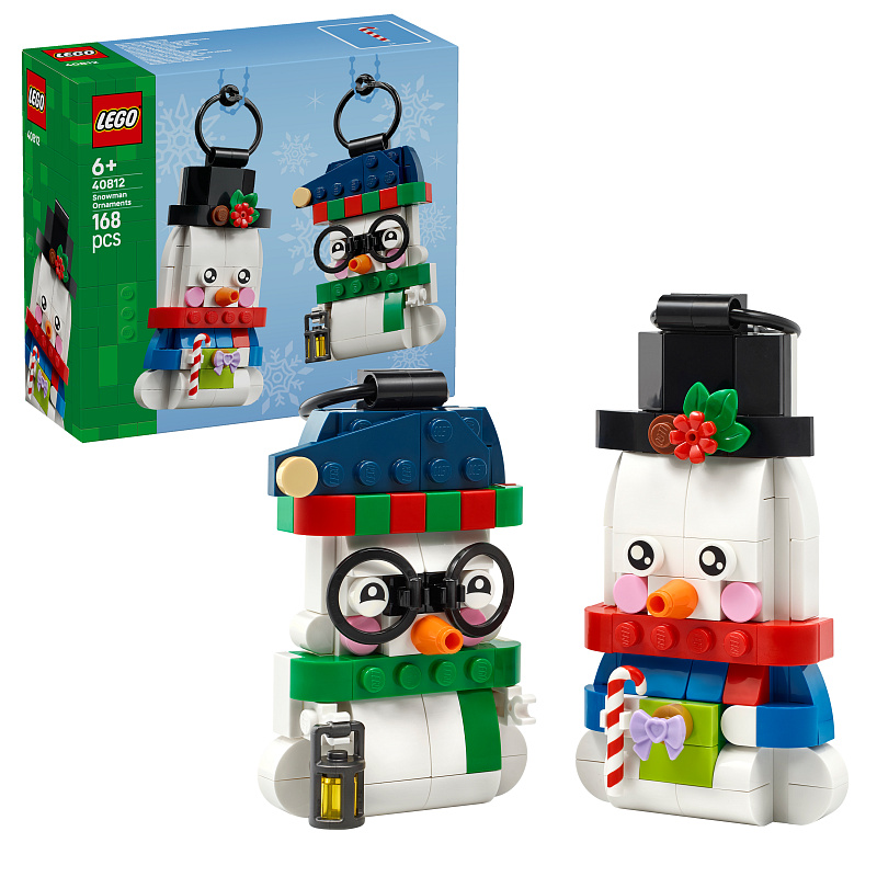 LEGO® Играчки снежни човеци, коледна украса, празнични украшения 40812